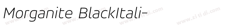 Morganite BlackItali字体转换